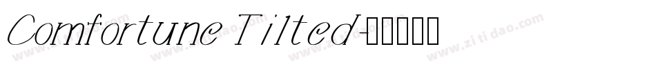 Comfortune Tilted字体转换